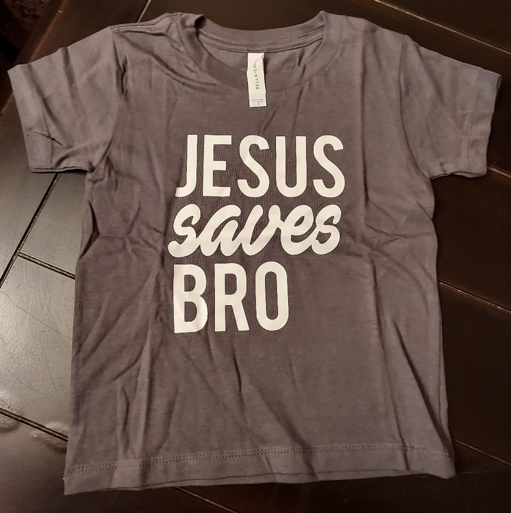 😊 4 for $20 Sale!  Jesus Saves Bro T-Shirt Size 3T